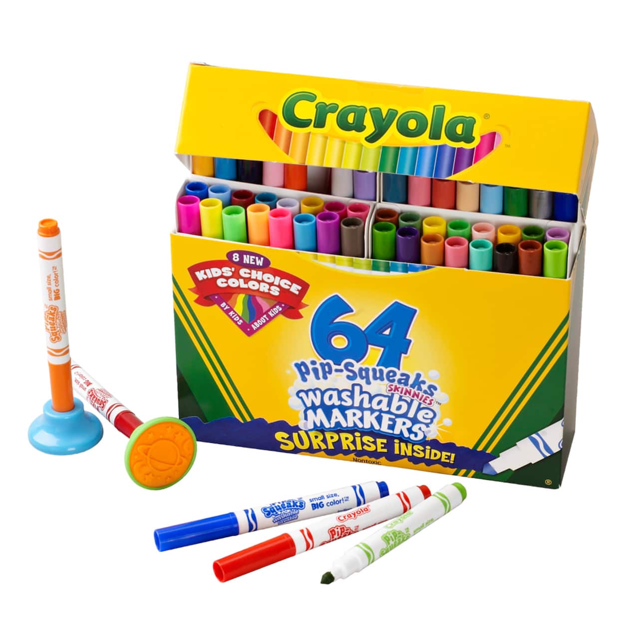 Crayola® Pip-Squeaks Skinnies Washable Markers, 64ct.